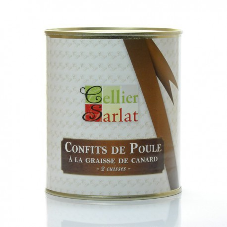 Confit de Poule à la Graisse de Canard (2 Cuisses) 760g