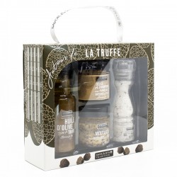 COFFRET CONDIMENT 4 PRODUITS AUTOUR DE LA TRUFFE