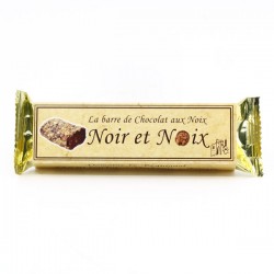 Barre de Chocolat Noir et Noix 45g