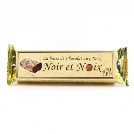 Barre de Chocolat Noir et Noix 45g