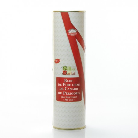 Bloc de Foie Gras de Canard du Périgord Mi-Cuit 30% Morceaux 1Kg