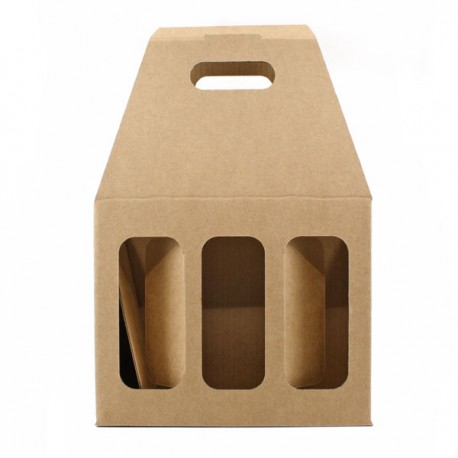 Coffret Kraft 3 Bouteilles 75cl