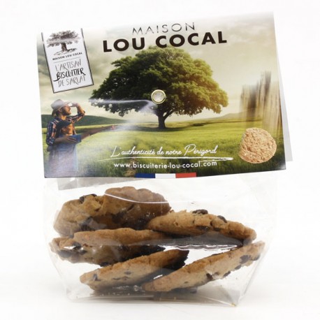 Sachet de Mini-Cookies Artisanaux Chocolat et Caramel 50g