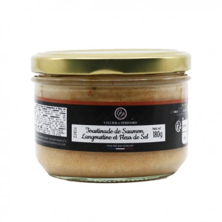 Toastinade de Saumon, Langoustine et Fleur de Sel 180g
