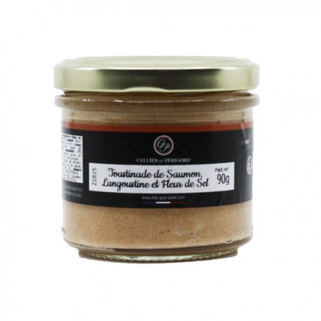 Toastinade de Saumon, Langoustine et Fleur de Sel 90g