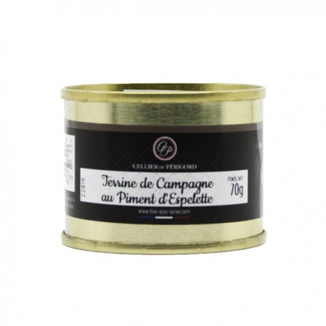 Terrine de Campagne au Piment d'Espelette 70g