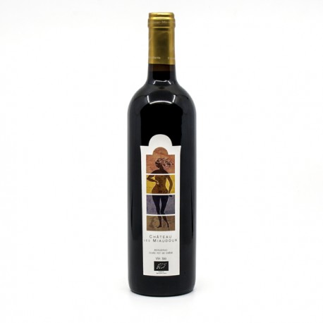 Château Miaudoux Sans Sulfite AOC Bergerac Rouge Fût de Chêne BIO 2021 75cl