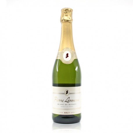 Vin Mousseux Qualité Blanc de Blanc Brut Pierre Larousse 75cl