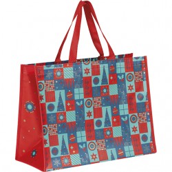 Sac Polypropylène Mosaïque Festive 44 x 20 x 33 cm