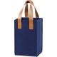 Sac Feutre Neutre 4 Bouteilles Bleu 18 x 18 x 28 cm