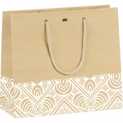 Sac Papier Kraft Décor "Bohème" PM 25 x 10 x 22 cm