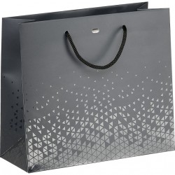 Sac Papier Gris Ombre et Lumière PM 25 x 10 x 22 cm