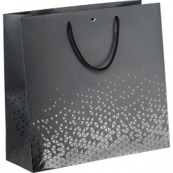 Sac Papier Gris Ombre et Lumière GM 35 x 13 x 33 cm