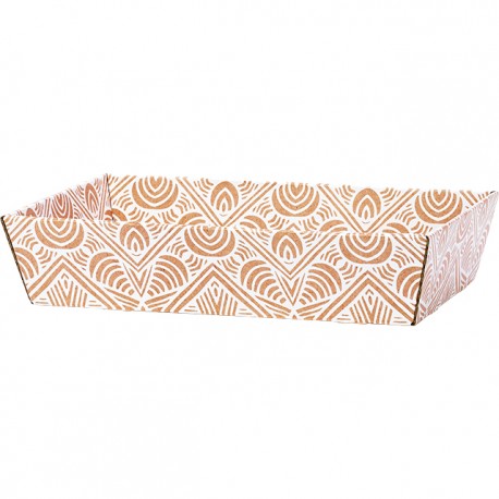 Corbeille Carton Décor Bohème GM 37 x 28 x 7.3 cm