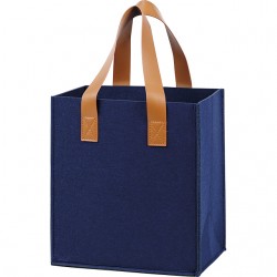 Sac Feutre Neutre 6 Bouteilles Bleu 25 x 18 x 28 cm