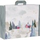 Valisette Carton Rectangle "Campagne Enneigée" GM 38.4 x 32.5 x 11.5 cm