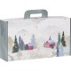 Valisette Carton Rectangle "Campagne Enneigée" PM 33 x 18.5 x 9.5 cm