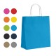Sac Papier Kraft Lisse Bleu Ciel 35 x 14 x 40 cm