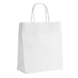 Sac Papier Kraft Lisse Blanc 44 x 15 x 50 cm