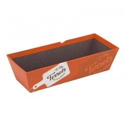 Corbeille Carton "Votre Terroir sur un Plateau" 24 x 10 x 6 cm