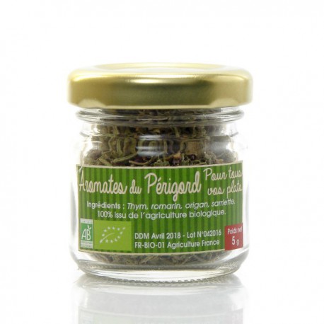 Aromates Bio du Périgord Origan Romarin Sariette 5g