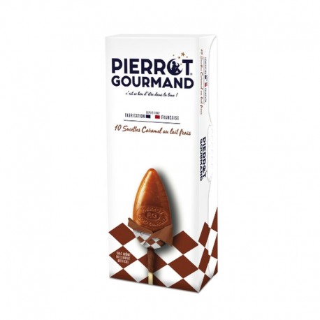 Etui de 10 Sucettes Caramel au Lait Frais 130g