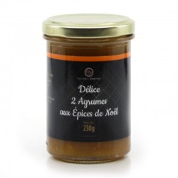 Confiture 2 Agrumes aux Épices de Noël 230g