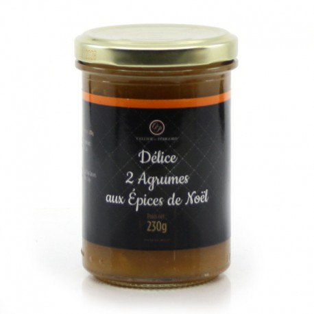 Confiture 2 Agrumes aux Épices de Noël 230g