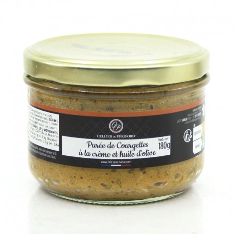 Purée de Courgettes à la Crème et Huile d'Olive 180g