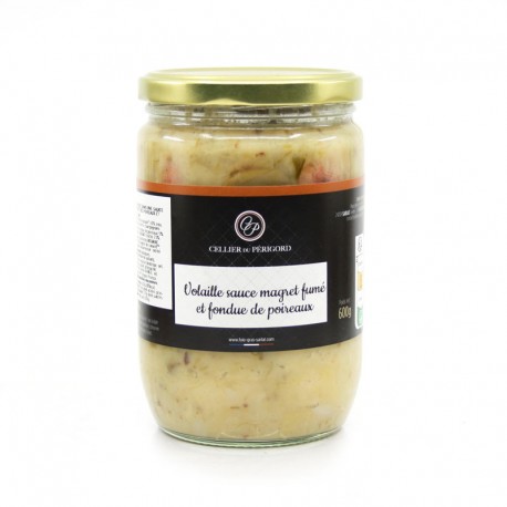 Volaille Sauce Magret Fumé et Fondue de Poireaux 600g