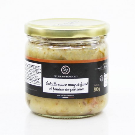Volaille Sauce Magret Fumé et Fondue de Poireaux 300g