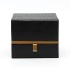Cube Carton Décor Savoureux Noir et Cuivré 12.5x11x10.5cm
