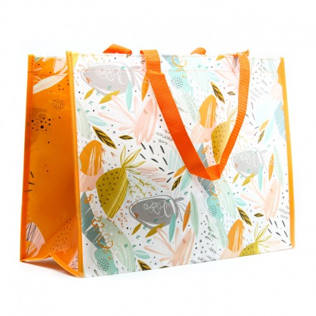 Sac Polypropylène Orange Fraicheur 44x20x33cm