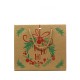 Sac Papier Kraft Rouge Ho Ho Ho PM 25x10x22cm