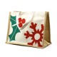 Sac en Toile de Jute Houx Et Flocon MM 35x18x27cm