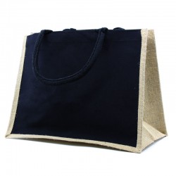 Sac en Toile de Jute et Coton Naturel Premium MM 35x18x27cm