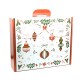 Valisette Kraft Rectangle Rouge Ho Ho Ho PM 33x18.5x9.5cm