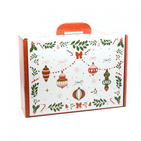 Valisette Glacée Blanche Douceur Hivernale MM 34.2x25x11.5cm