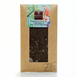Tablette Chocolat au Lait Caramel Fleur de sel Pur Beurre de Cacao, 100g