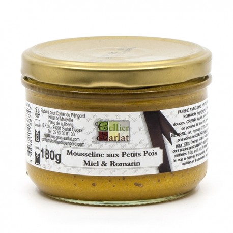 Mousseline aux Petits Pois Miel et Romarin 180g