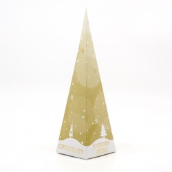 Cône Sapin de Noël Rouge Maison Guinguet Artisan Chocolatier 100g